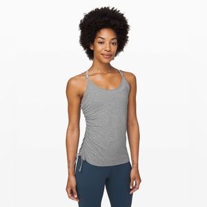Lululemon Always Two Sides Tank size 4 Heathered Medium Grey HMDG
